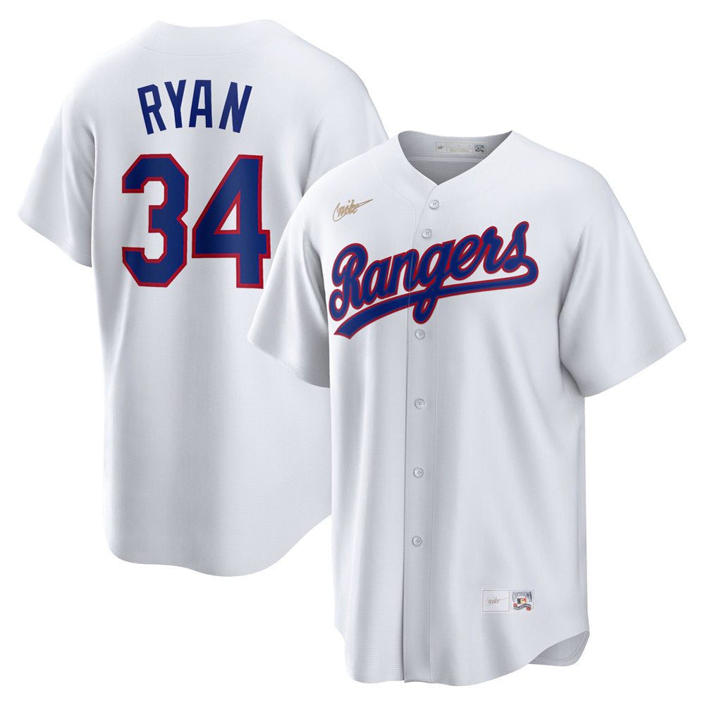 Men's Texas Rangers Nolan Ryan Home Cooperstown Collection Player Jersey - White