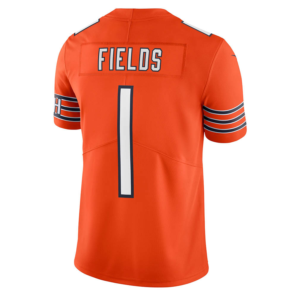 Men's Chicago Bears Justin Fields Alternate Vapor Limited Jersey Orange