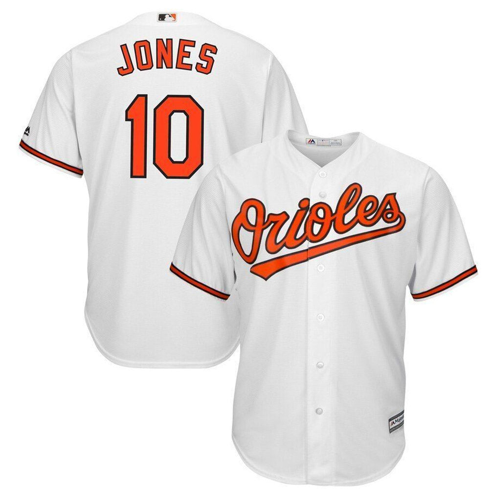 Men's Baltimore Orioles Adam Jones Replica Home Jersey - White